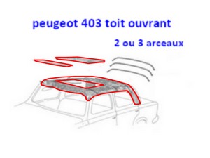 2 ou 3 arceaux peugeot 403